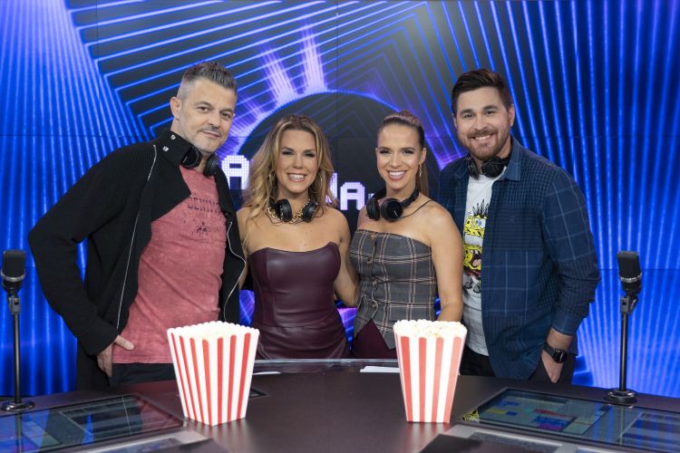 Tokratna ekipa Aktualno zabavno: Nika Zorjan, Martina Švab, Mattias Stojanović in Miro Todosovski