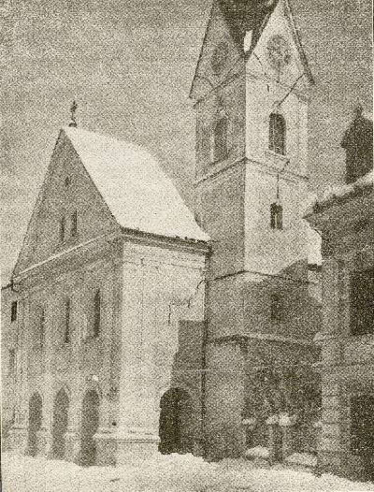 Poškodovana cerkev Sv. Helene v Brežicah