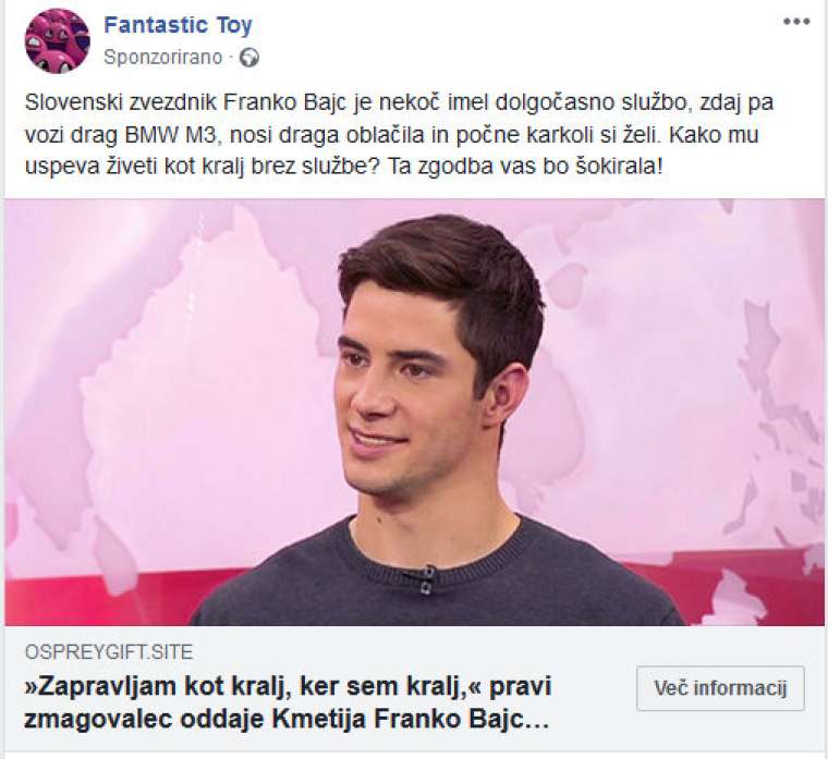 Izmišljena objava