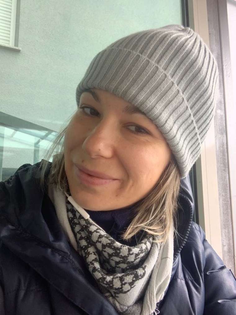 Ksenija danes, pred pregledom ...