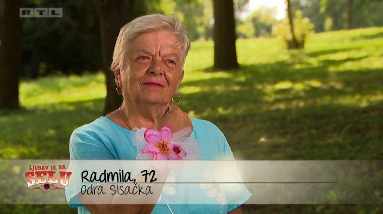 Radmila v šovu Ljubezen na vasi.