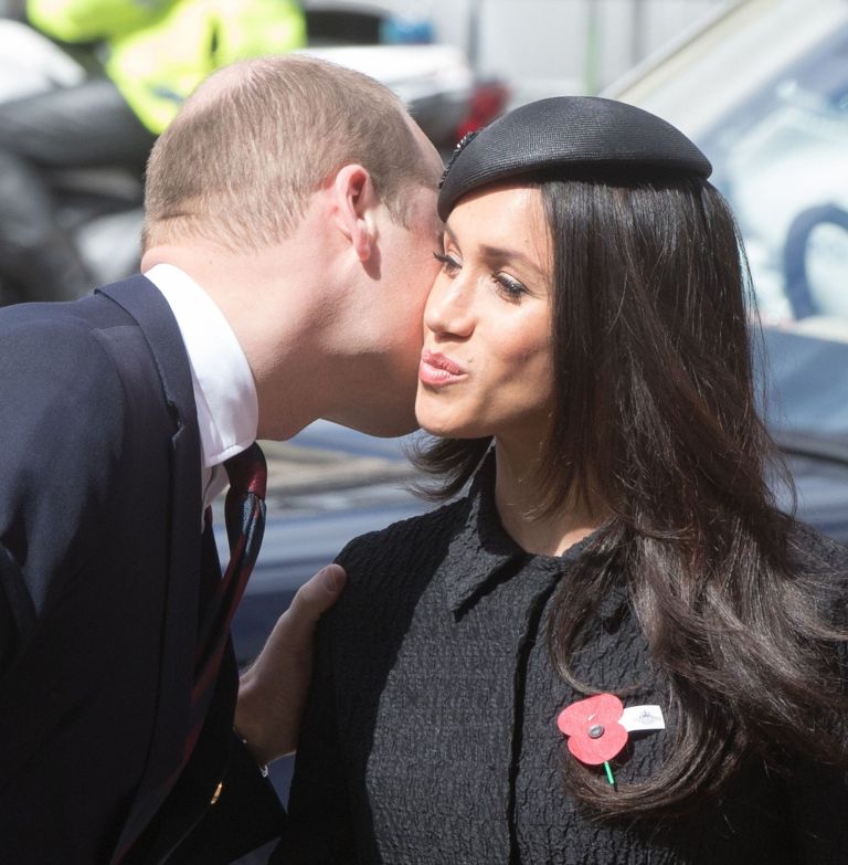 Princ William in Meghan Markle