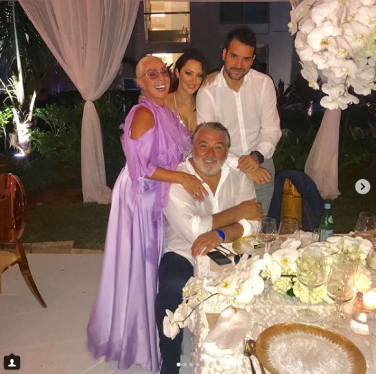Lepa Brena, Slobodan Živojinović, Filip Živojinović in Aleksandra Prijović