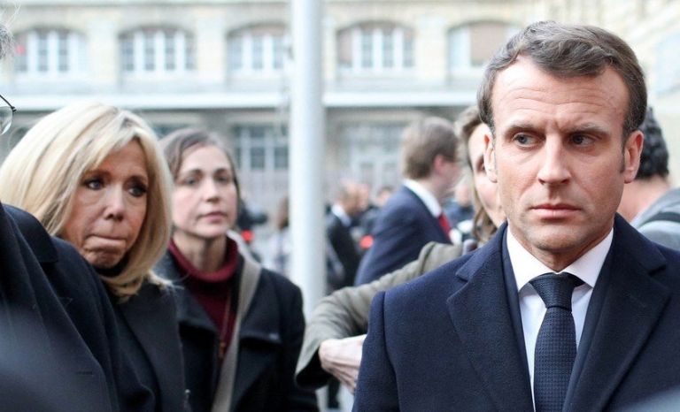 emmanuel macron, Brigitte Macron, Michel Aupetit .jpg