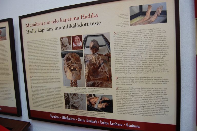 lendava, hadikova-mumija, razstava