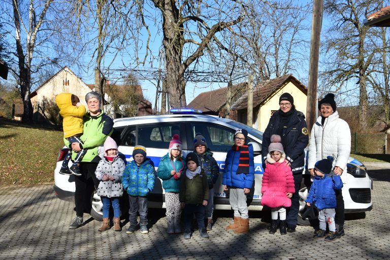 Vrtec Prosenjakovci, obisk policistke
