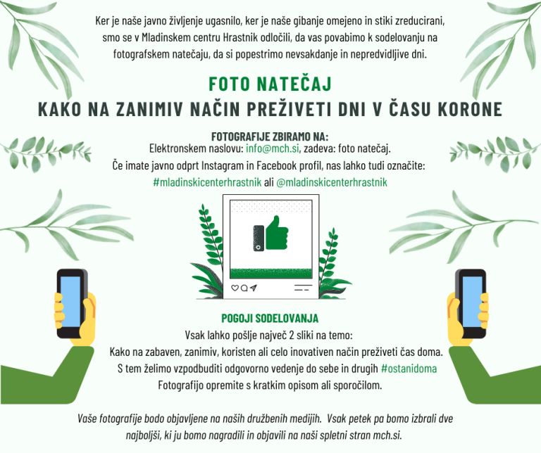 Besedilo natečaja MC Hrastnik: Ostani doma