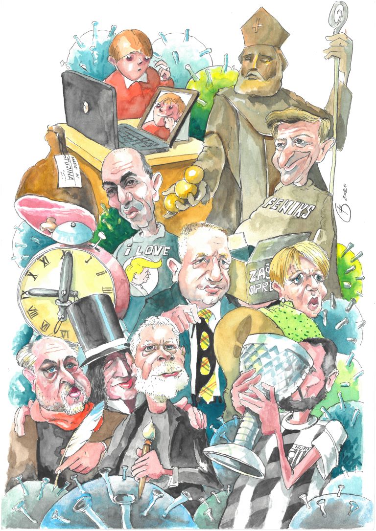 karikatura, pregled leta