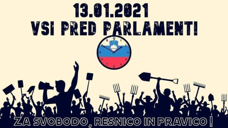 poziv k protestu, Ljubljana