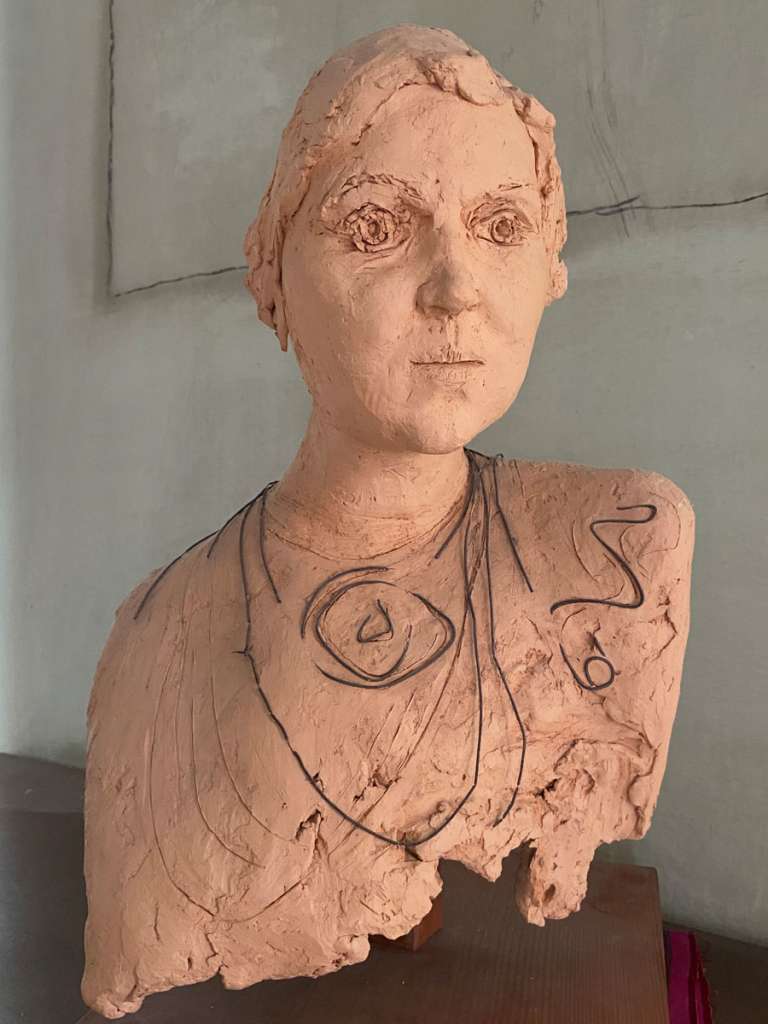 valencic Mirjam Vesel, Kiparski potret Jane Valencic, cca 1975.jpg