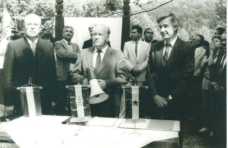 Srečanje županov na tromeji SLO, HU, AT (27.5.1989)