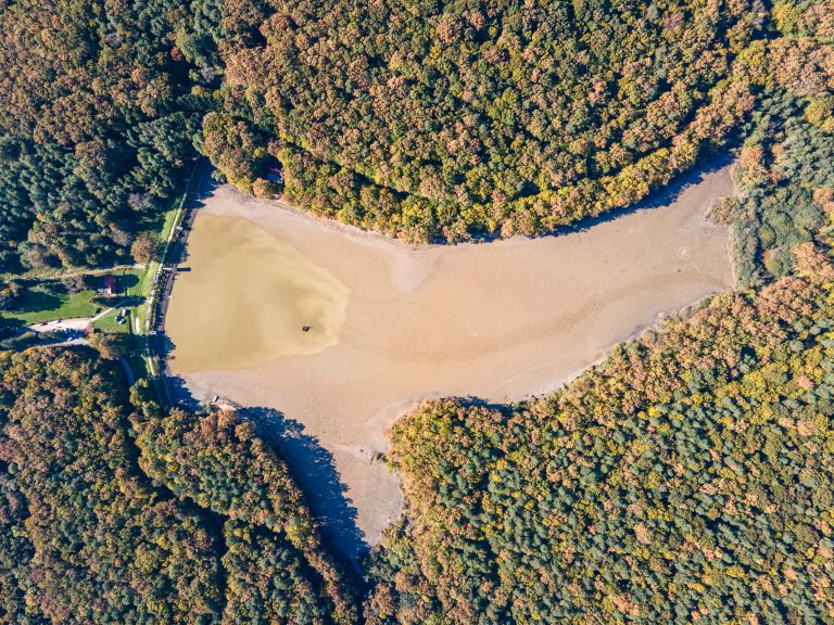 bukovniško-jezero, jezero, dron