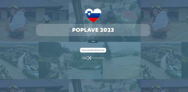 Poplave 2023, aplikacija