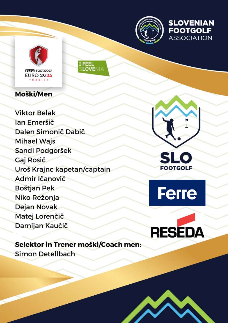 footgolf, evropsko-prvenstvo, turcija-belek, slovenska-reprezentanca