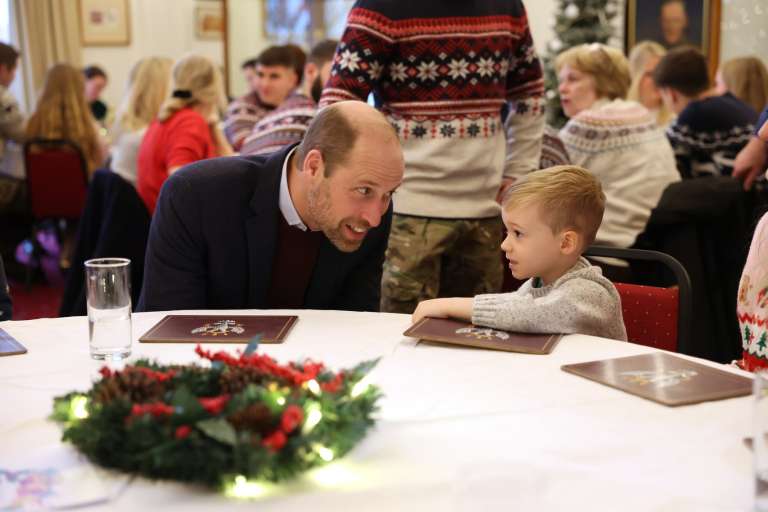 Princ William, praznično druženje