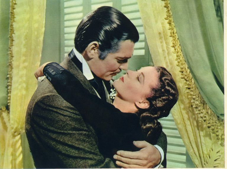 Eden najbolj znanih filmskih prizorov – Clark Gable in Vivien Leigh v Vrtincu (1939)
