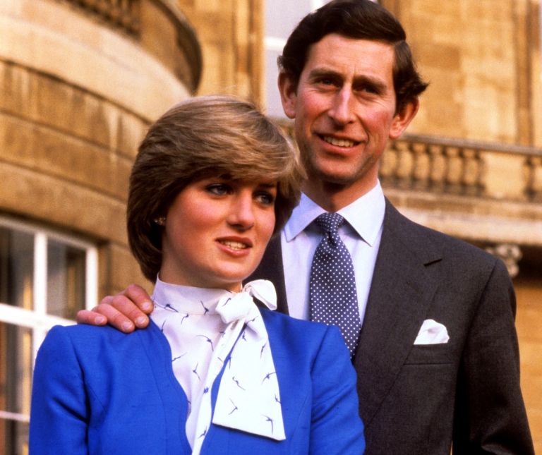 Princesa Diana in kralj Karel III. ob zaroki leta 1981