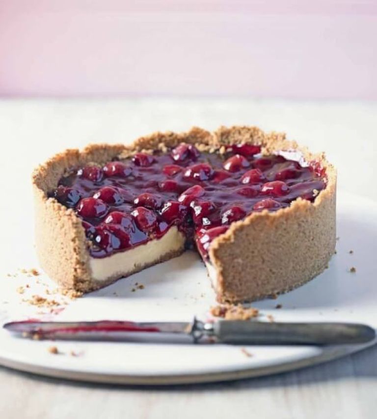Češnjev cheesecake