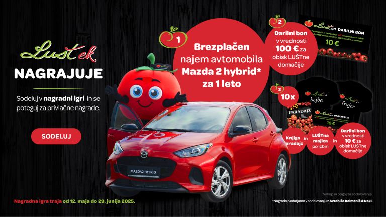 Sodelujte v nagradni igri LUŠTek nagrajuje in se potegujte za bogate nagrade!
