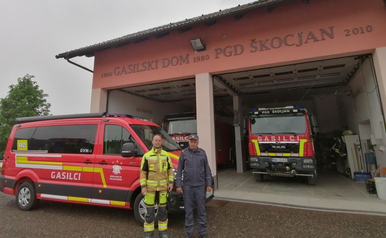 gasilci, skocjan, avto