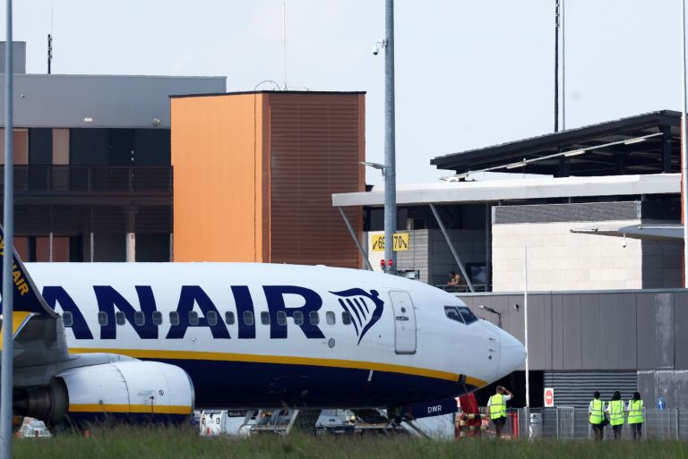 ryanair, groznja-z-bombo