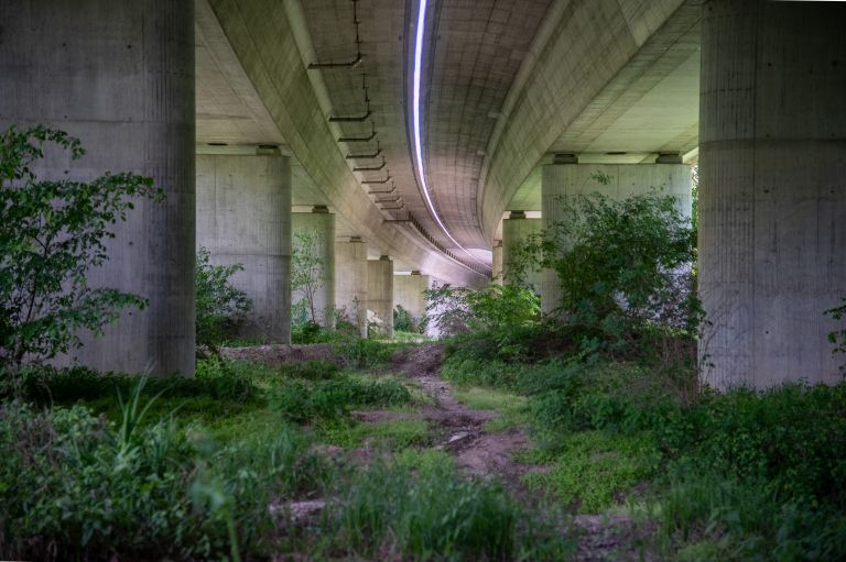 simbolična, avtocesta-most, viadukt, krog-most