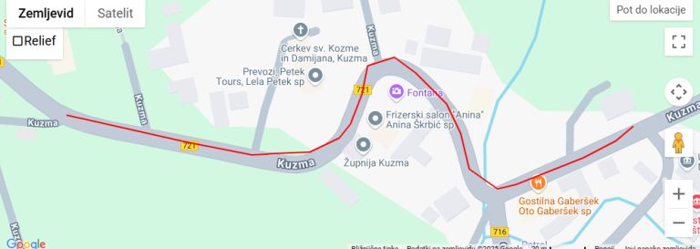 kuzma, zapora-ceste