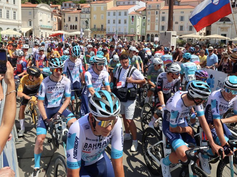 dirka po sloveniji piran start.jpg