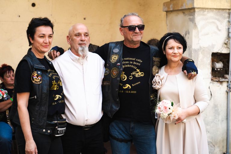 janez-vöroš, karmen-lednik, motoristična-poroka, moto-klub-slovenija, vulcans-in-heart-slovenia