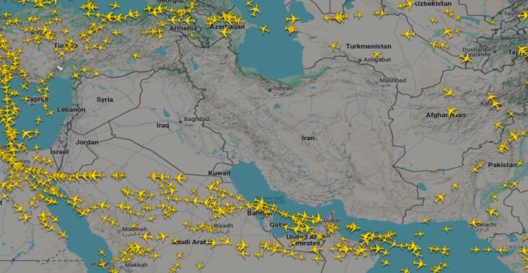 zračni prostor, iran, izrael.jpg