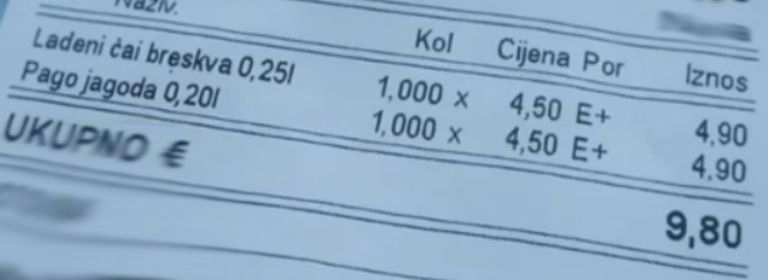 sok cena hrvaška
