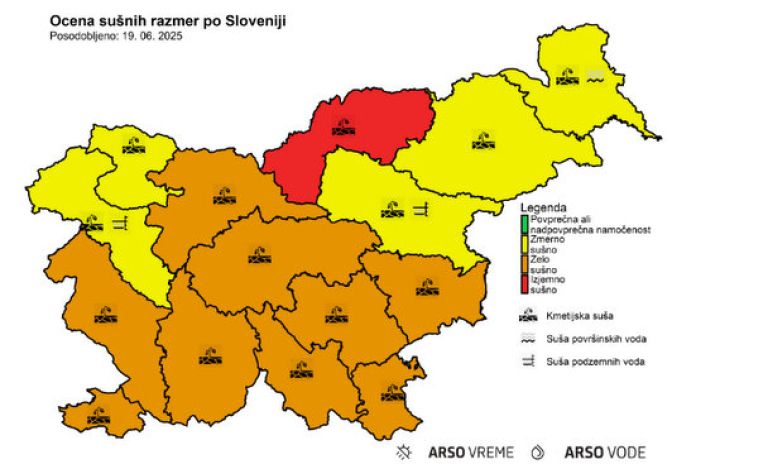 Ocena sušnih razmer po Sloveniji