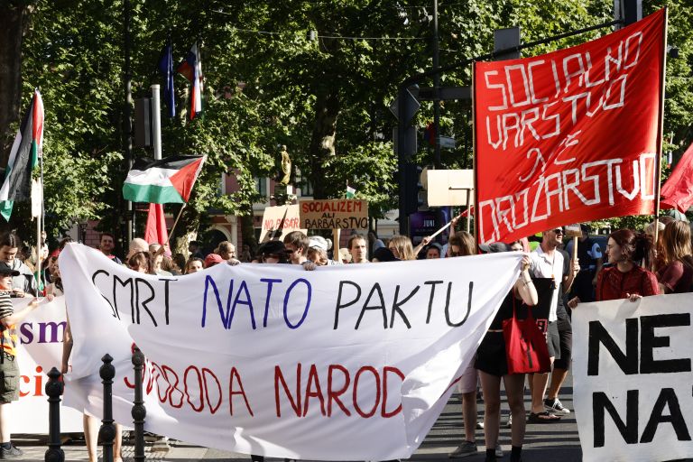 nato, protest