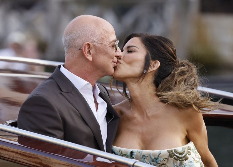 Jeff Bezos in Lauren Sánchez