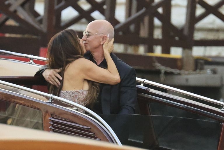 Lauren Sànchez in Jeff Bezos, Benetke