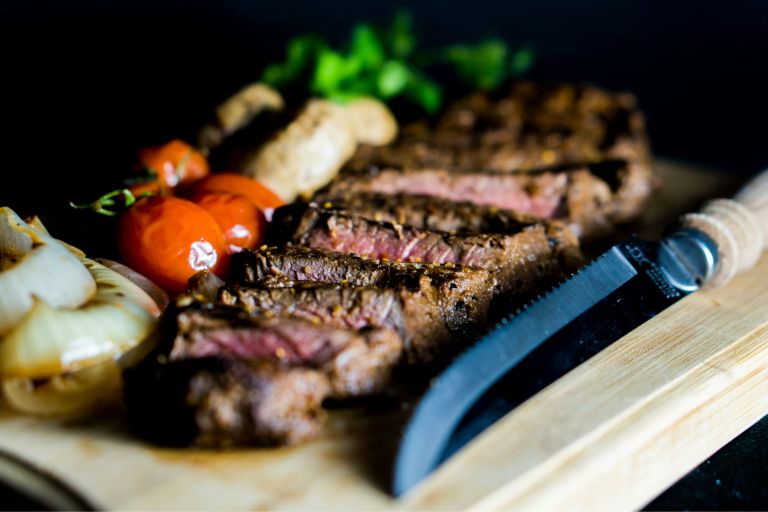 steak, meso, grill