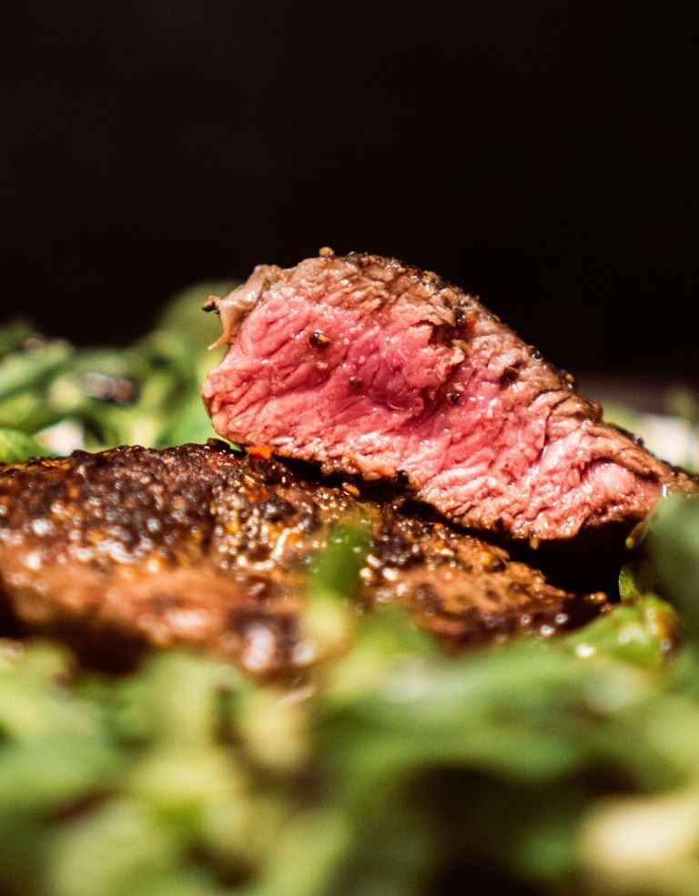 steak, meso, grill