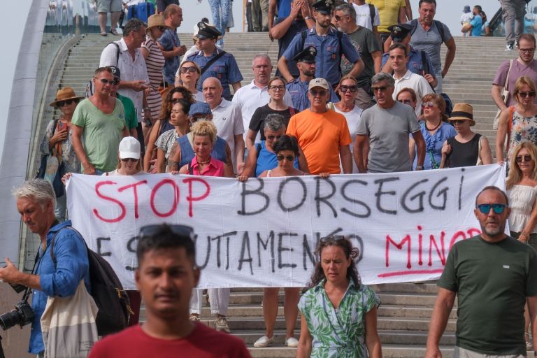 benetke, žeparji, protest.jpg
