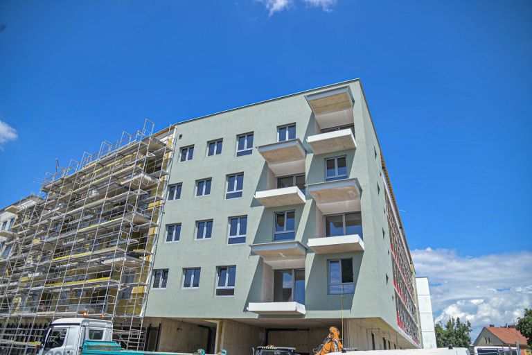 zelen-dvor, gradnja, gradbišče, blok