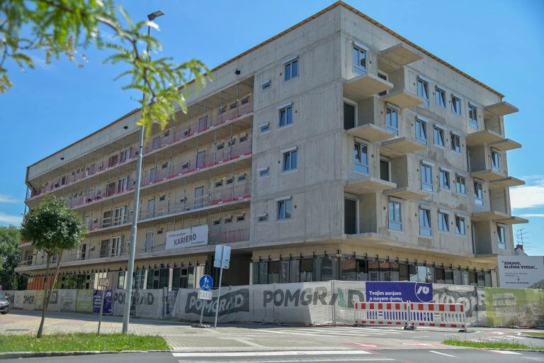 zelen-dvor, gradnja, gradbišče, blok