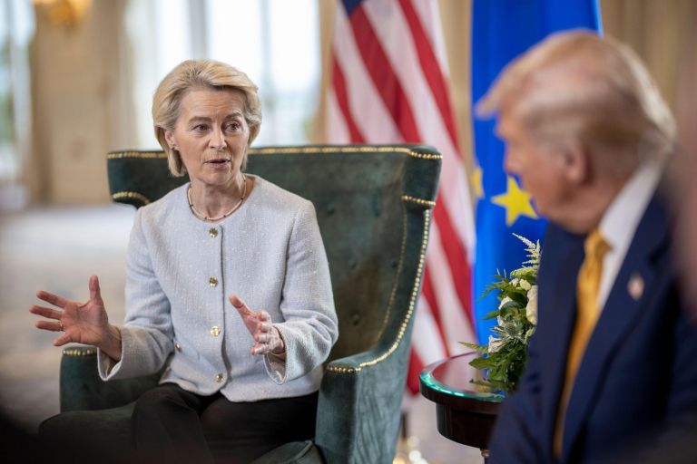 predsednica Evropske komisije Ursula von der Leyen Donald Trump