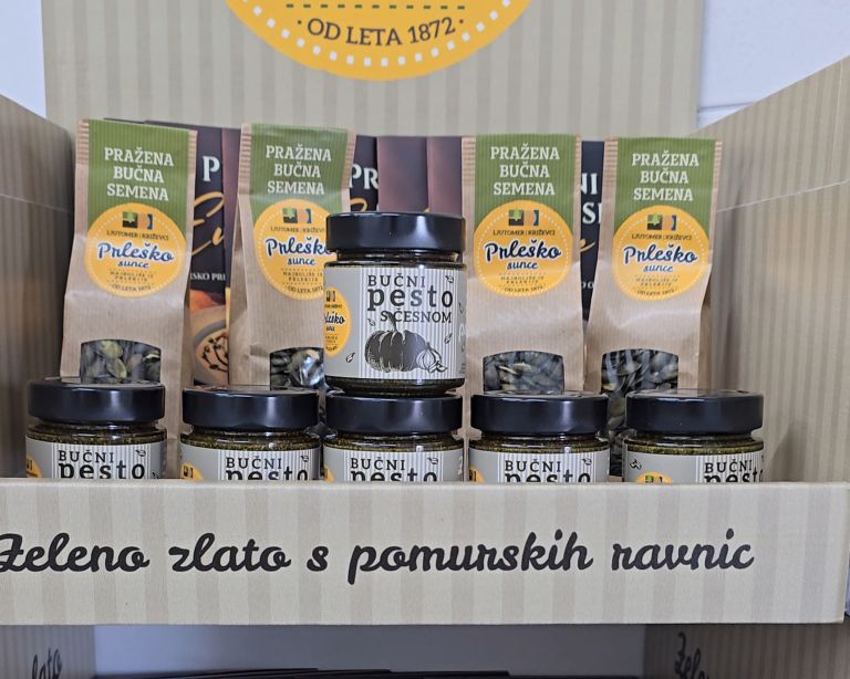 skz-ljutomer-križevci, kohezija-2025, kohezijska-sredstva, bučno-seme, pesto, bučno-olje