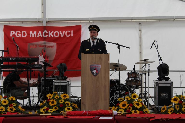 pgd-mačkovci, razvitje-prapora