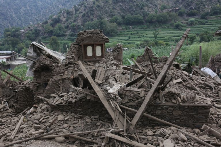potres, afganistan