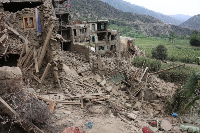 potres, afganistan