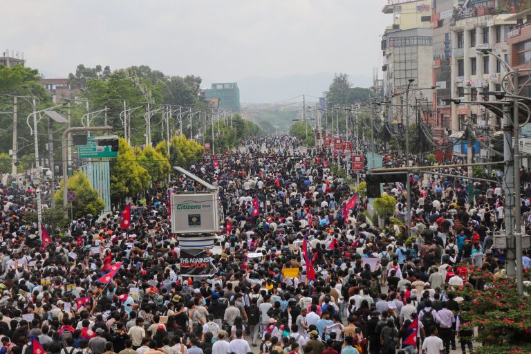 protest, nepal