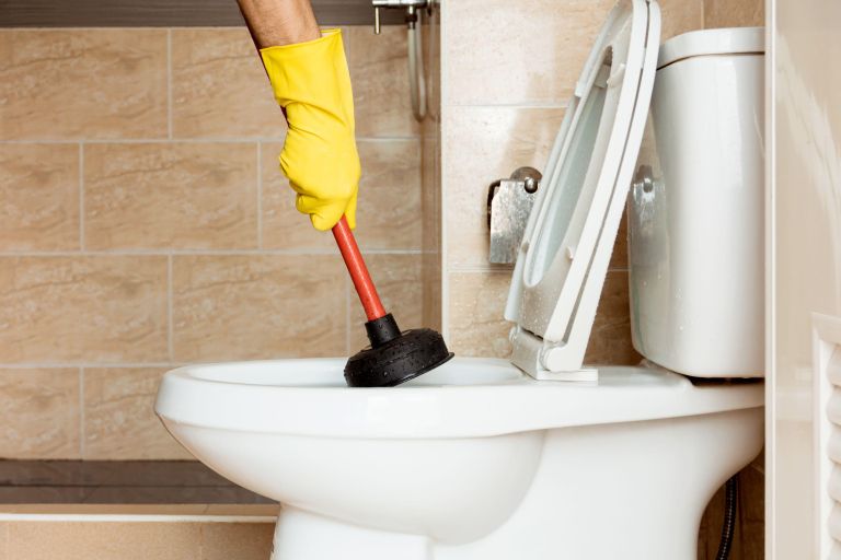 zamašen wc, stranišče