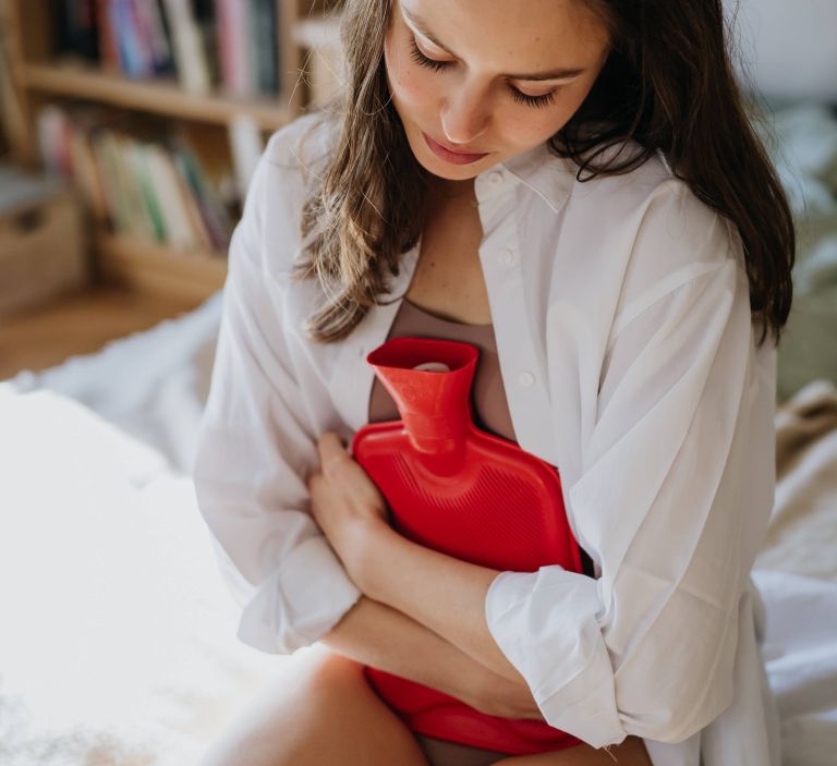 menstrucija, bolečine, termofor