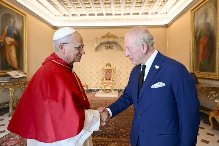 papež Leon XVI, kralj Karel.jpg