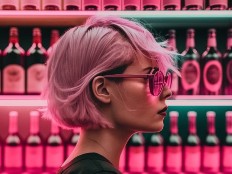 alkohol skozi rožnata očala